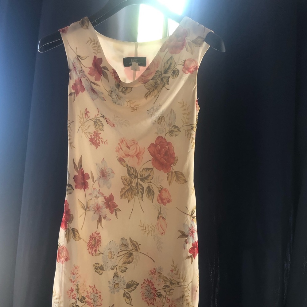 B.MOSS floral white dress - size 6